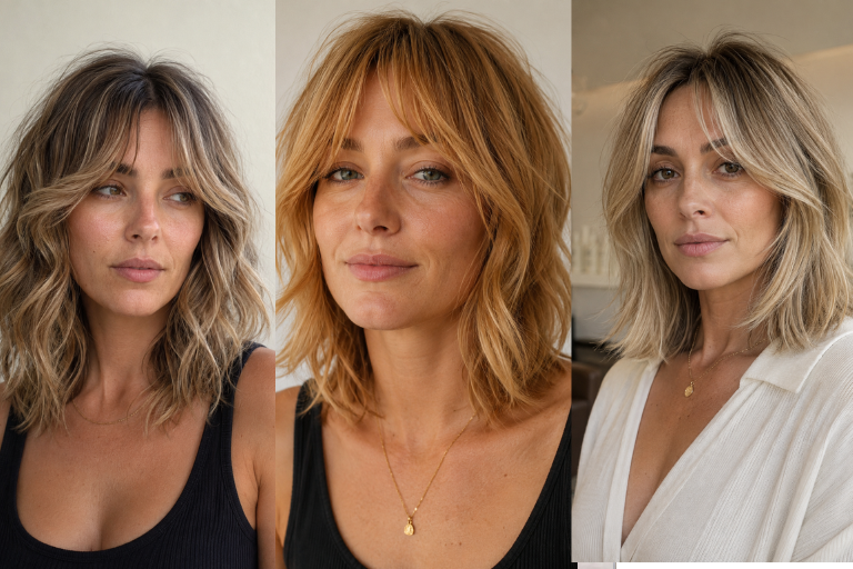 20 Shag with Curtain Bangs Ideas That Move Softly