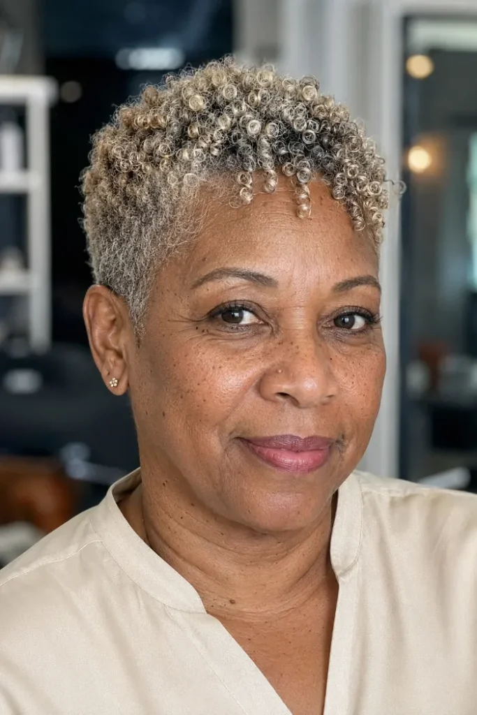 Tapered cut with defined finger coils